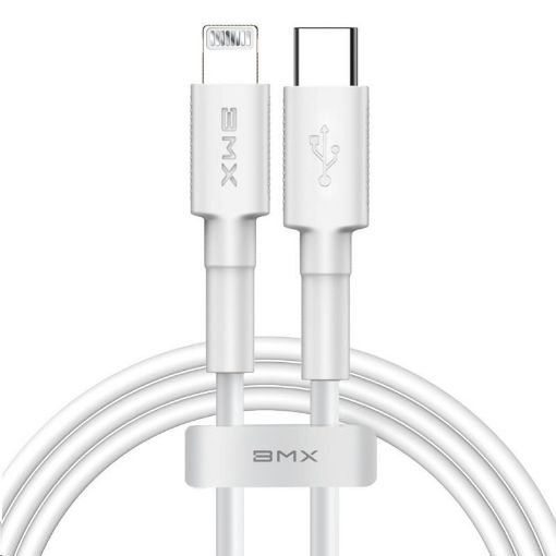 Obrázek Baseus BMX Mini nabíjecí / datový kabel USBC / Lightning PD 18W 1,2m MFi, bílá