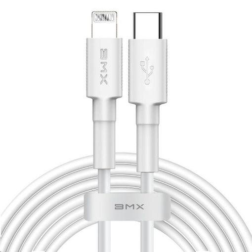 Obrázek Baseus BMX Mini nabíjecí / datový kabel USBC / Lightning PD 18W 1,8m MFi, bílá