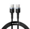 Obrázek Baseus Cafule Cable USB3.0 Male to USB3.0 Male 2A 1M Dark Gray