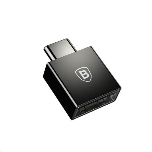 Obrázek Baseus Exquisite adaptér USB-C samec na USB samice 2,4A, černá