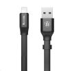 Obrázek Baseus Nimble Series plochý nabíjecí / datový kabel Lightning 23cm, černá