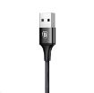 Obrázek Baseus Rapid Series nabíjecí / datový kabel 3v1 USB (Micro USB + Lightning + USB-C) 3A 1,2m, černá