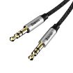 Obrázek Baseus Yiven Series audio kabel 3,5mm Jack 0,5m, stříbrná-černá