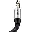 Obrázek Baseus Yiven Series audio kabel 3,5mm Jack 0,5m, stříbrná-černá