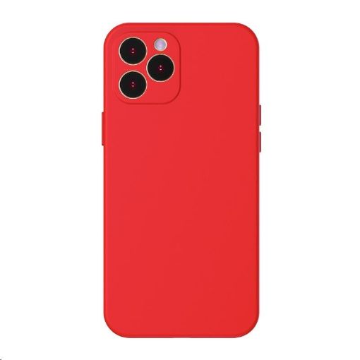 Obrázek Baseus Liquid Silica Gel Protective Case for Apple iPhone 12 Pro 6.1'' Bright Red