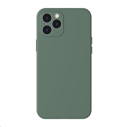 Obrázek Baseus Liquid Silica Gel Protective Case for Apple iPhone 12 Pro Max 6.7'' Dark Green