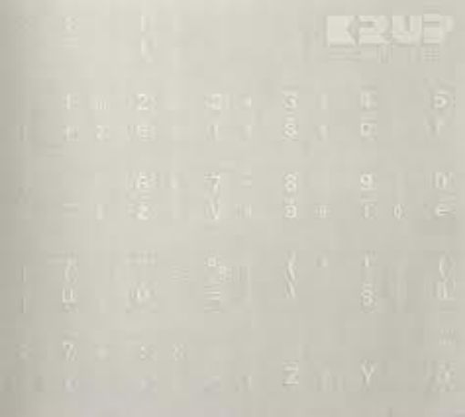 Obrázek Polepky na klávesnici - české, bílé