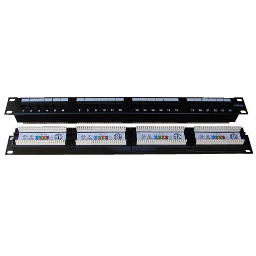 Obrázek Datacom FULL. 19´´ patch panel 24. 1U, kov, krone