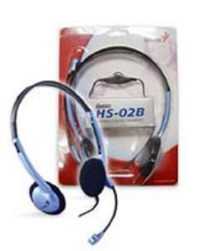 Obrázek Genius headset HS-02B (Sluchatka+mikrofon)