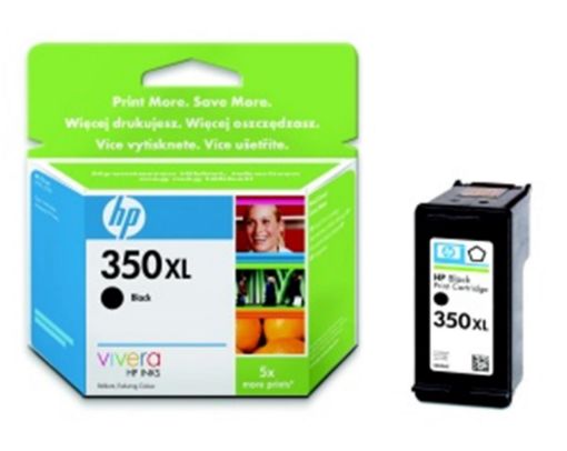 Obrázek HP Ink Cart Black No. 350XL pro OJ 5780, 5785, CB3