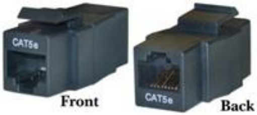 Obrázek Spojka RJ45/RJ45 - typ keystone Cat6