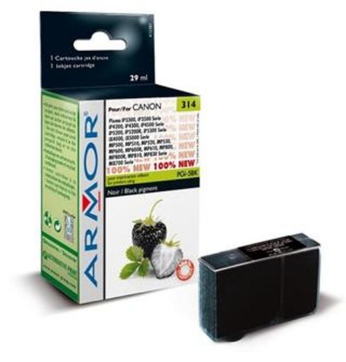 Obrázek ARMOR ink pro CANON iP 4200 black s čipem (PGi-5BK)