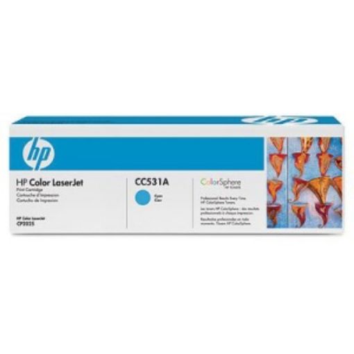 Obrázek HP toner Cyan pro HP CLJ CM2320, CC531A 