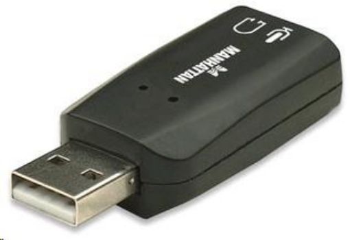 Obrázek MANHATTAN USB 3-D Sound Adapter