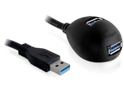 Obrázek Delock USB 3.0 Docking station, kabel 1,8m + napájecí port