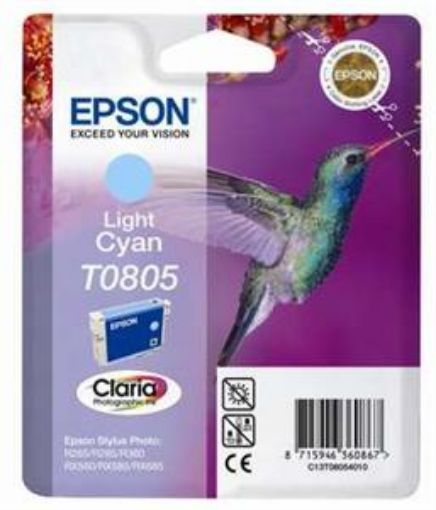 Obrázek EPSON Ink ight cyan kolibřík R265/360 RX560 T0805 