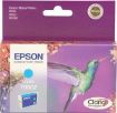 Obrázek EPSON Ink cyan kolibřík R265/360, RX560 T0802 