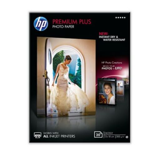 Obrázek HP Premium Plus Glossy Photo Paper-20 sht/13 x 18 cm, CR676A