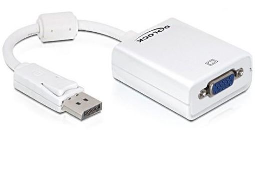 Obrázek Delock adaptér DisplayPort (samec) na VGA (samice)