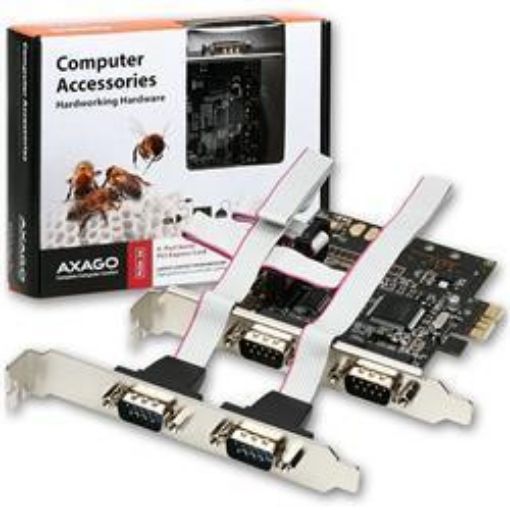 Obrázek AXAGO - PCEA-S4 PCI-Express adapter 4x seriový port