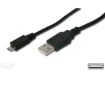 Obrázek Kabel USB 2.0 A-Micro B propojovací 0,5m (černý) PREMIUMCORD 