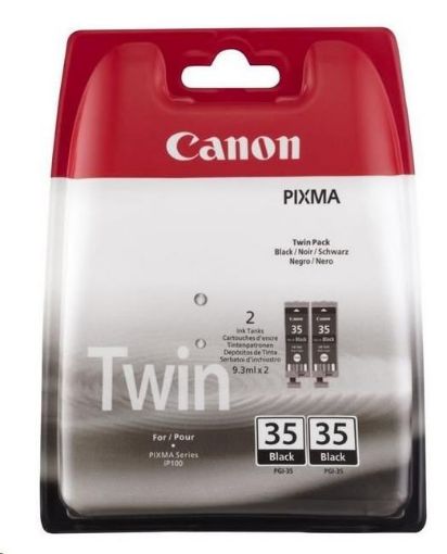 Obrázek CANON ink Black PGI-35Bk (PGI35BK) Twin Pack