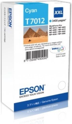 Obrázek EPSON Ink Cyan WP4000/4500 Series Ink Cartridge XXL 3.4k