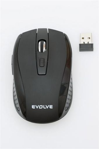 Obrázek Evolve WML-242B bezdrátová myš, 1600DPI, 2.4GHz, Nano příjímač, USB