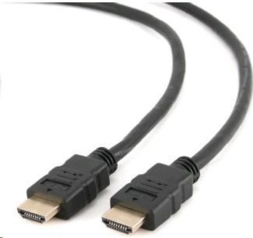 Obrázek Kabel HDMI - HDMI 1,8m (v1.4, 3D, zlacené kontakty, stíněný) GEMBIRD 