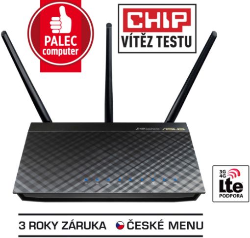 Obrázek ASUS RT-AC66U Dual-Band WiFi-AC1750 Gigabit Router