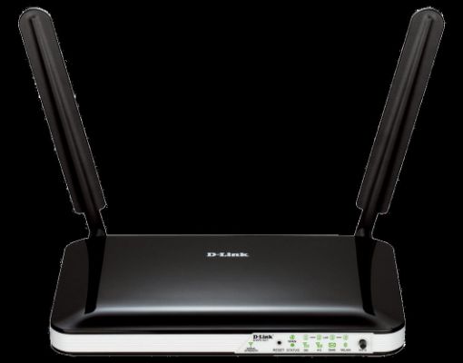 Obrázek D-Link DWR-921 4G LTE Router, wireless N150, slot na SIM, 1x RJ45 WAN, 4x RJ45 LAN, dvě odpojitelné antény