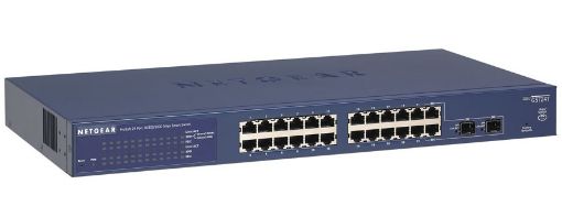 Obrázek Netgear 24xGbE, 2xSFP shared, SMART SWITCH, static routing, IPv6, LAGs