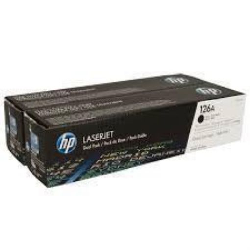 Obrázek HP 126A Black 2-pack LJ Toner Cart, 2 x 1 200 str, CE310AD