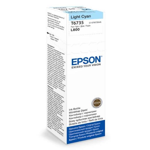 Obrázek EPSON T6735 Light Cyan ink container 70ml pro L800