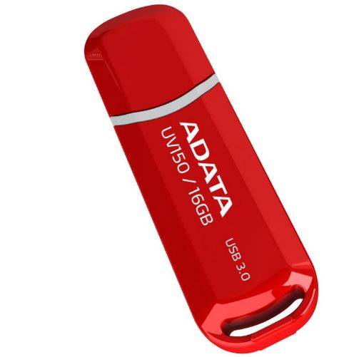 Obrázek ADATA Handy drive 16GB USB 3.0 Dash Drive UV150, červený (R: 90MB/s, W: 20MB/s)