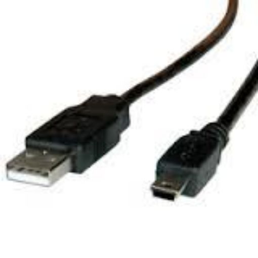 Obrázek Roline  USB 2.0 kabel USB A(M) - miniUSB 5pin B(M), 3m, černý