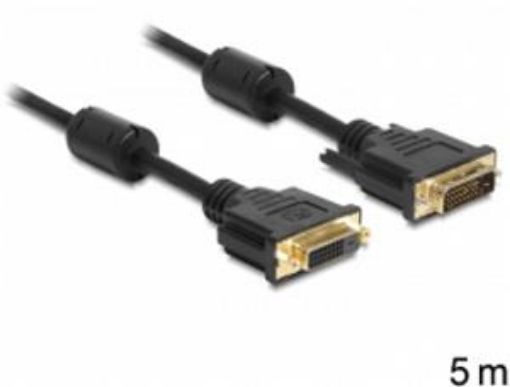 Obrázek Goobay  DVI kabel, DVI-D(M) - DVI-D(M), dual link, s ferity, zlacené kontakty,5m