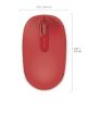 Obrázek Microsoft Wireless Mobile Mouse 1850, Flame Red