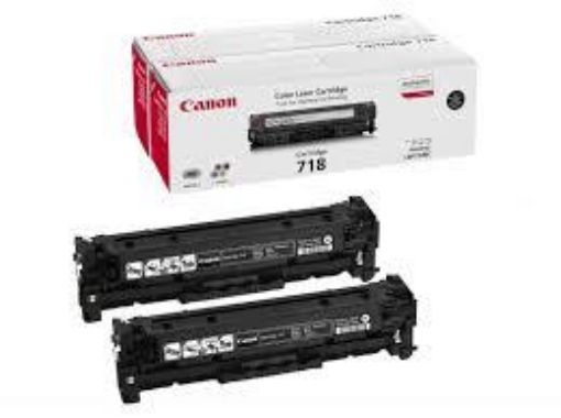 Obrázek Canon toner CRG-718BK, černy - 2 pack