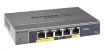 Obrázek Netgear GS105PE 5PT GIGABIT POE PLUS SWITCH, bez zdroje - napájen přes PoE, 2 PoE porty