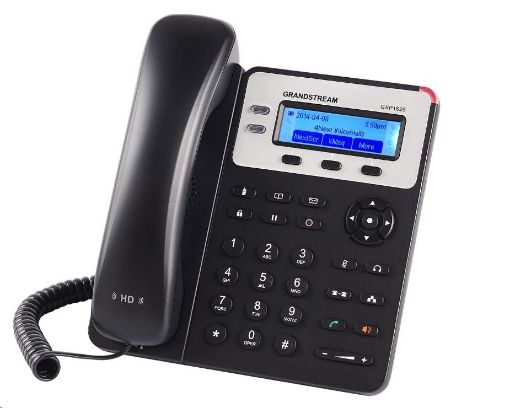 Obrázek Grandstream GXP1625 [VoIP telefon - 2x SIP účet, HD audio, 3 program.tlačítka, switch 2xLAN 10/100Mbps, PoE]