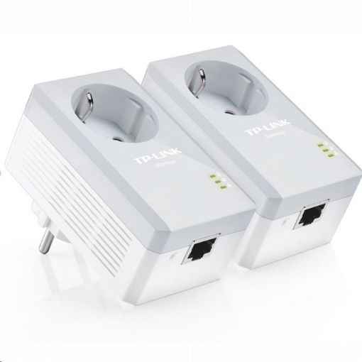 Obrázek TP-Link TL-PA4010PKIT Starter Kit Powerline ethernet, průchozí zásuvka, AV500, 1x ethernet