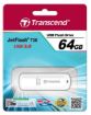 Obrázek TRANSCEND Flash Disk 64GB JetFlash®730, USB 3.1 (R:80/W:25 MB/s) bílý