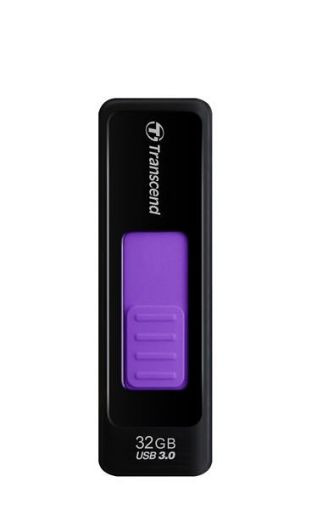 Obrázek TRANSCEND Flash Disk 32GB JetFlash®760, USB 3.0 (R:70/W:18 MB/s) černá/fialová