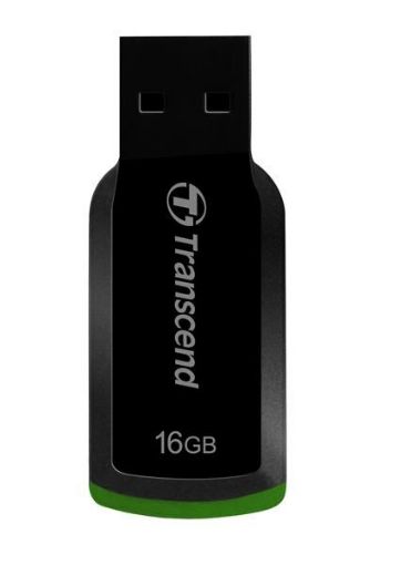 Obrázek TRANSCEND Flash Disk 16GB JetFlash®360, USB 2.0 (R:18/W:6 MB/s) černá/zelená