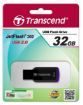 Obrázek TRANSCEND Flash Disk 32GB JetFlash®360, USB 2.0 (R:18/W:6 MB/s) černá/fialová