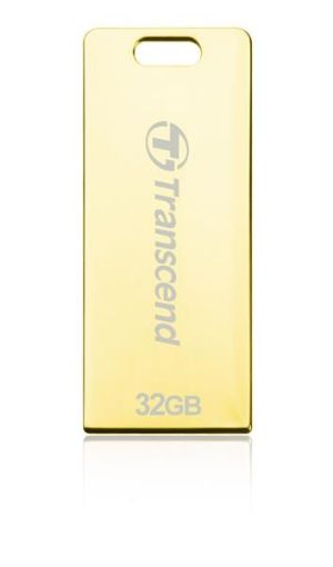 Obrázek TRANSCEND Flash Disk 32GB JetFlash®T3G, USB 2.0 (odolný vůči prachu, vodě i nárazu) (R:19/W:7 MB/s) zlatá