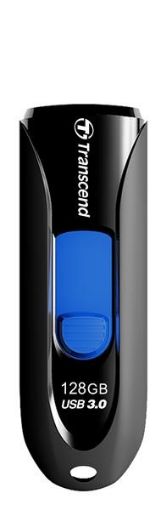 Obrázek TRANSCEND Flash Disk 128GB JetFlash®790, USB 3.1 (R:90/W:40 MB/s) černá/modrá