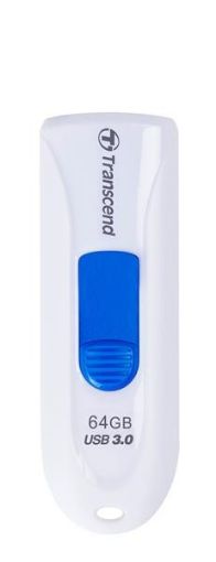 Obrázek TRANSCEND Flash Disk 64GB JetFlash®790, USB 3.1 (R:90/W:30 MB/s) bílá/modrá