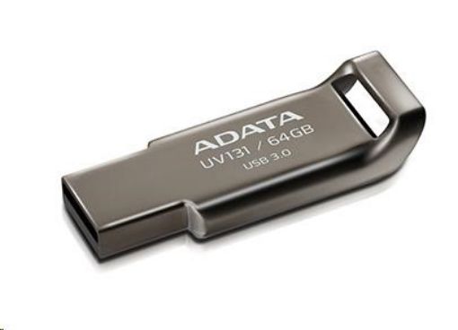 Obrázek ADATA Flash Disk 32GB UV131, USB 3.1 Dash Drive, Chromium, kov, šedá